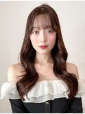 ・黒髪クラゲヘアーオリーブグレー小顔ココアベージュ