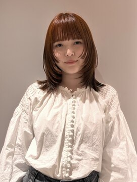 ブリーチなし高発色オレンジカラー