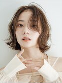 調布白髪染めレイヤーボブウルフショートカットアッシュベージュ