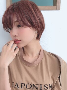 ローウェル(Rowel) 小顔くびれショート×ピンクベージュ