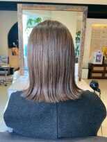 ヘアリゾート粋 ティガ 池袋店(tiga) くびれミディ/ライトブラウン/艶髪