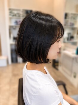 ヘアメイクソエル(hair make Soel)の写真/【初芝】≪口コミ好評◎≫オトナ女性のオシャレゴコロを満たしてくれる◇高技術なカットを【Soel】で実感。