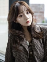 ラボヌールヘアーレーヴ 池袋店(La Bonheur hair reve)&nbsp;ミディアムレイヤーグレージュ顔周りカットミントベージュ