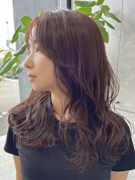 ソアロ(SOARO) 岐阜顔まわりレイヤーアッシュミルクティーベージュ20代