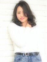 ザッツ 平井店(ZA'S) モードな抜け感ミディ × モーブグレイアッシュ