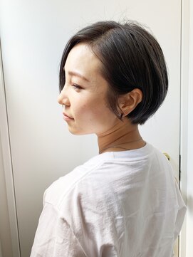 コンパス(COMPASS) 透明感アッシュグレージュショート