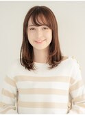 【enntaku新宿】大人かわいい斜めバングストレート