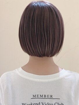 アンジュ 大豆島店(ange) ミニボブ×ハイライト[20代30代40代50代60代]