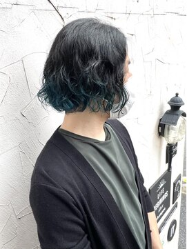 ヘアアンドメイク エジェリ(hair&make egerie) モスグリーン・メンズグラデーションカラー