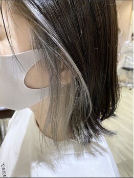 フォワヘアー(foi hair)の写真/ 【インナー+フルカラー+Tr¥7300~】色持ち抜群のインナーカラーはリピート多数◎trend×髪質に合った色に♪