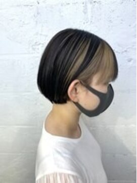 ヒート バイ アンカットラウンジ 渋谷(HEAT by UNCUT&LOUNGE) ○フェイスインナーカラー/ベージュカラー/ケアブリーチ