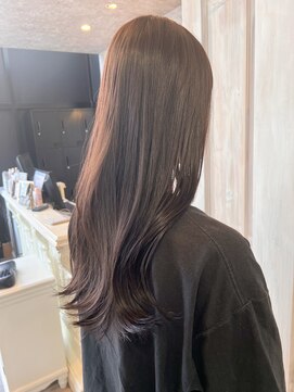 キャアリー(Caary) 福山人気Caary暖色カラー大人かわいい外ハネショコラブラウン