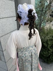 卒業式hair set