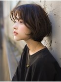 ★暗めカラーグランマッシュフェイスフレーミングデザインカラー