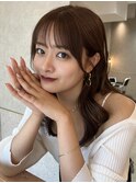 前髪顔まわり×レイヤーカット【新宿/韓国ヘア】