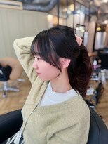 結んでも可愛顔まわりカット【自由が丘】