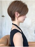 似合わせ ショート ボブ 30代 40代 小顔 新宿 ひし形 前上がり