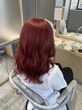 エクリュ(ecru) 艶感 × Cherry red