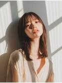 韓国風レイヤー/イメチェン/外はねボブ/美髪/ワイドバング/髪型