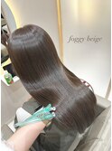 foggy beige × 髪質改善トリートメント
