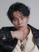 メンズヘアセンス 渋谷(MEN'S HAIR SENSE)&nbsp;フェザーパーマ／ニュアンスパーマ/韓国マッシュ/ブルーブラック