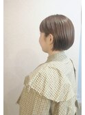 ショートの縮毛矯正でもドライで内に入る☆地毛風ストレート