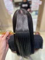アズール 草加(azule) 髪質改善カラー　アッシュブラック　 ツヤ髪スタイル [草加駅]