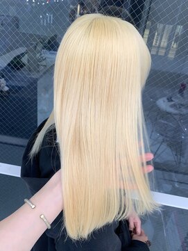 ランテルディ 渋谷(LANTERDIT) ブロンド/抜きっぱなし/ケアブリーチ/ホワイトブロンド/ベージュ