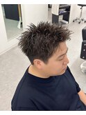スパイキーショートスパイキーパーマ