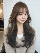 ヘッツ 仙台駅前店(HETTU)&nbsp;着物ヘア/ダークアッシュ/ミディアムレイヤーカット/仙台