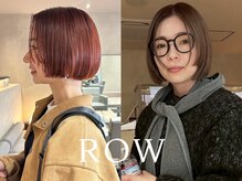 ROW　ボブレイヤーボブハイライト/メンズカットmen's cutメンズパーマ/ヘアセット