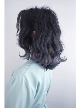 ヘアーアンドリラクゼーション オブジェ(hair&relaxation obje) ハイライト＋コバルトブルー