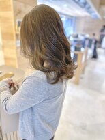 チョビー 銀座(chobii)&nbsp;道村/くびれミディ/グレージュ/ハイライト/イルミナカラー