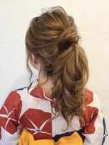 リディア 新宿東口店(Rydia) ポニーテールアレンジ 浴衣ヘア ヘアセット 新宿東口 早朝 