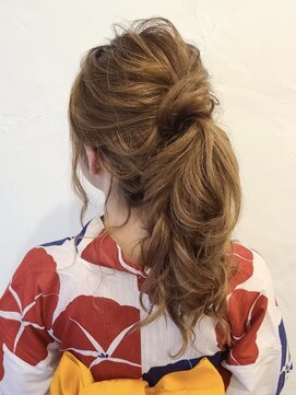 リディア 新宿東口店(Rydia) ポニーテールアレンジ 浴衣ヘア ヘアセット 新宿東口 早朝