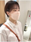 *滝田*小顔顔まわりマッシュショート似合わせカット シースルー