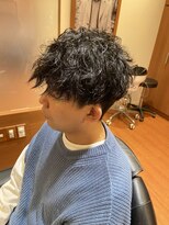 モッズヘア メン 上尾東口店(mod's hair men) ツイスパ波巻き刈り上げマッシュ/メンズ/バーバー