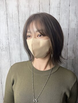 ビューティドレッセヤマノ 池袋パルコ(Beauty Dresse YAMANO) 外ハネミディアム【インナーカラー 】