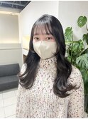 外巻きロングヘア
