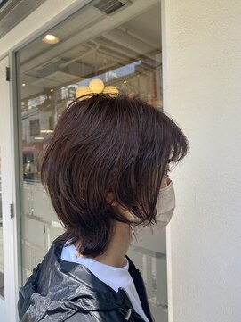 バサ 久米川店(BASSA) ☆大人のミディアムウルフスタイル☆/質感再整カラー