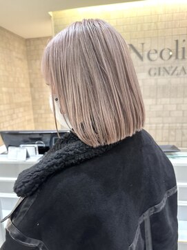 ネオリーブギンザ 銀座店(Neolive GINZA) ミルクティーベージュ/ケアブリーチ【銀座】片桐