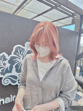 ラウラウヘアーリゾート(Lau Lau hair resort) ピンクベージュカラー