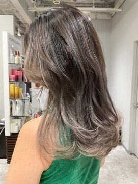 アヴァンス 京橋店(AVANCE) オレンジみを削ったアッシュグレージュ/バレイヤージュ