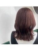 さりげない暖色カラー×アレンジしてもかわいいレイヤーカット