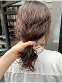 【三ツ井】スタイリング簡単 ヘアアレンジ簡単 ニュアンスパーマ