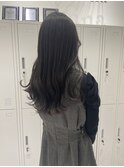 *透明感ある暗めのカラーなら*オリーブ×グレージュ 福岡天神