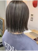 【cuzKLUB】ハイライトシアーグレージュボブ【池袋】