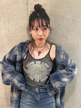 ペレ 梅田(PELE) 前髪/アンブレラカラー/こなれミディ/イメチェン/ウェーブパーマ