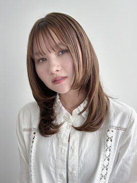 トリッカ シブヤ(TRICCA SHIBUYA) こなれミディ/ 前髪/ イメチェン/ ベージュカラー