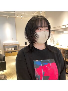 ヘアーエスクールシーユー 枚方T-SITE店(hair S.COEUR×Cu) ウルフカット/枚方美容室